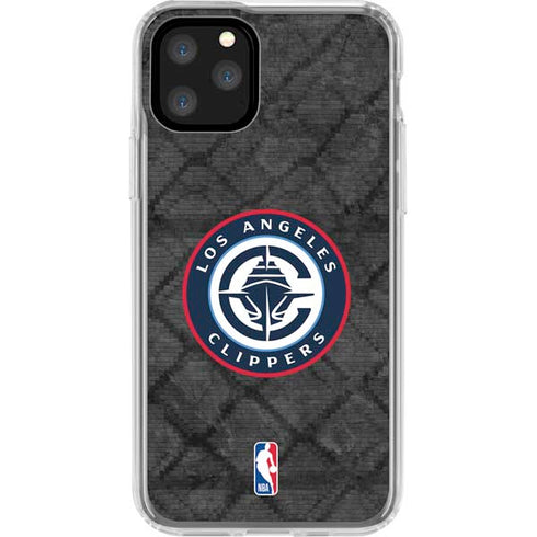 NBA Los Angeles Clippers Black Rust iPhone 11 Pro Clear Case
