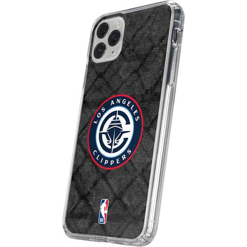 NBA Los Angeles Clippers Black Rust iPhone 11 Pro Clear Case