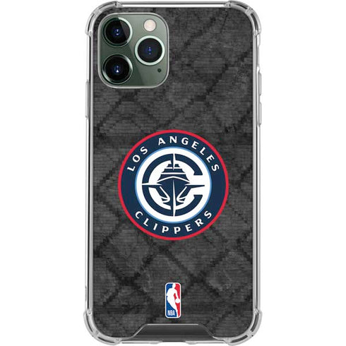 NBA Los Angeles Clippers Black Rust iPhone 11 Pro Max Clear Case