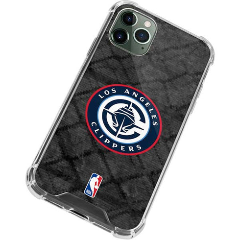 NBA Los Angeles Clippers Black Rust iPhone 11 Pro Max Clear Case