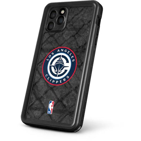 NBA Los Angeles Clippers Black Rust iPhone 11 Pro Waterproof Case