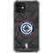 NBA Los Angeles Clippers Black Rust iPhone 12 Clear Case