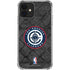 NBA Los Angeles Clippers Black Rust iPhone 12 Clear Case