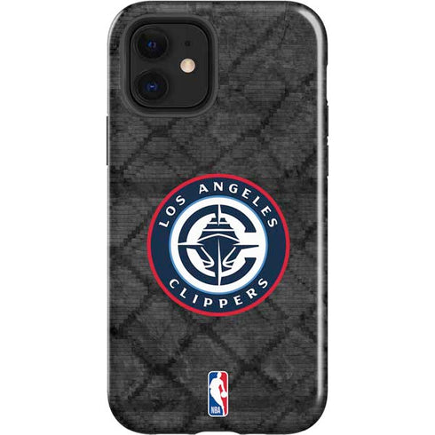 NBA Los Angeles Clippers Black Rust iPhone 12 Impact Case