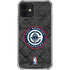 NBA Los Angeles Clippers Black Rust iPhone 12 Mini Clear Case