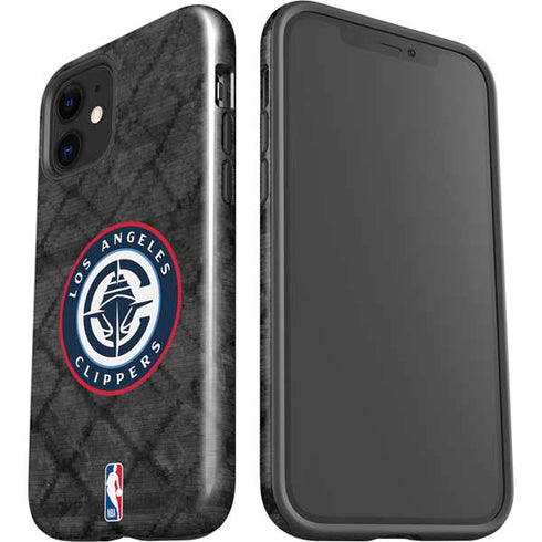 NBA Los Angeles Clippers Black Rust iPhone 12 Mini Impact Case