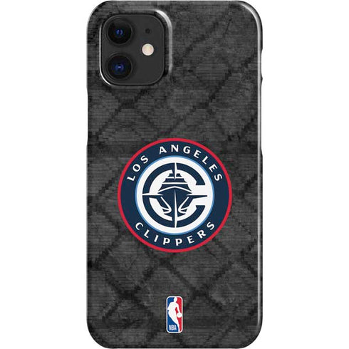 NBA Los Angeles Clippers Black Rust iPhone 12 Mini Lite Case