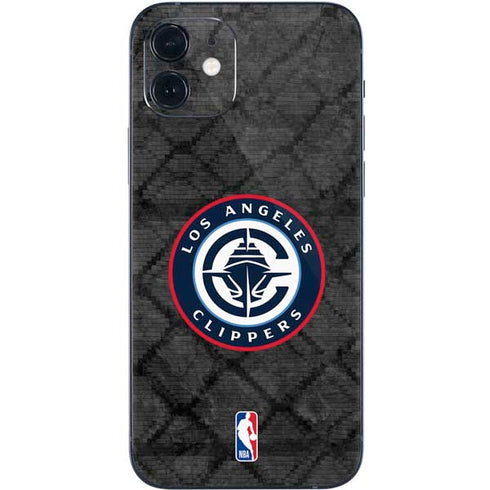 NBA Los Angeles Clippers Black Rust iPhone 12 Mini Skin