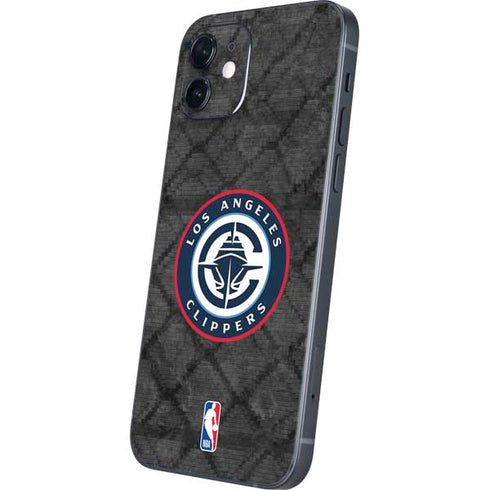 NBA Los Angeles Clippers Black Rust iPhone 12 Mini Skin