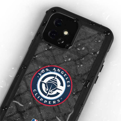 NBA Los Angeles Clippers Black Rust iPhone 12 Mini Waterproof Case