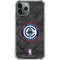 NBA Los Angeles Clippers Black Rust iPhone 12 Pro Clear Case