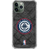 NBA Los Angeles Clippers Black Rust iPhone 12 Pro Clear Case