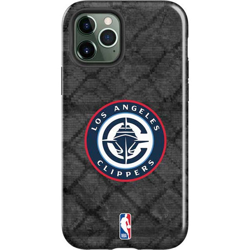 NBA Los Angeles Clippers Black Rust iPhone 12 Pro Impact Case