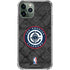 NBA Los Angeles Clippers Black Rust iPhone 12 Pro Max Clear Case