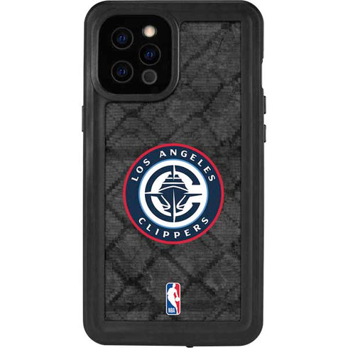 NBA Los Angeles Clippers Black Rust iPhone 12 Pro Max Waterproof Case