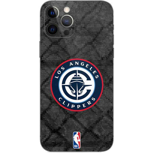 NBA Los Angeles Clippers Black Rust iPhone 12 Pro Skin