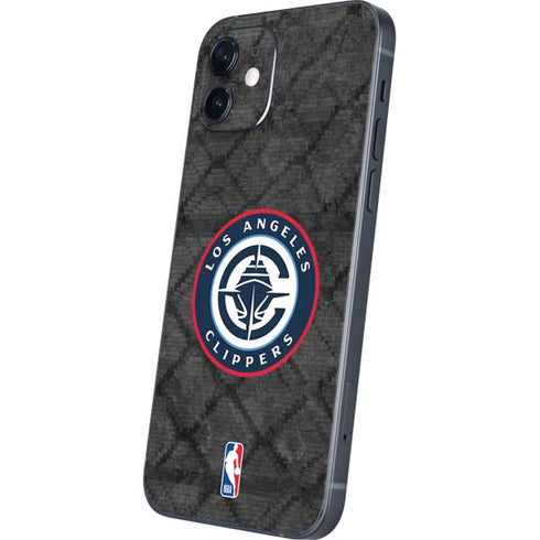 NBA Los Angeles Clippers Black Rust iPhone 12 Skin
