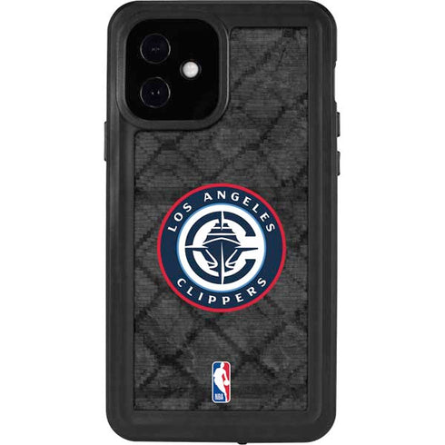 NBA Los Angeles Clippers Black Rust iPhone 12 Waterproof Case