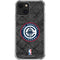 NBA Los Angeles Clippers Black Rust iPhone 13 Mini Clear Case