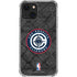 NBA Los Angeles Clippers Black Rust iPhone 13 Mini Clear Case