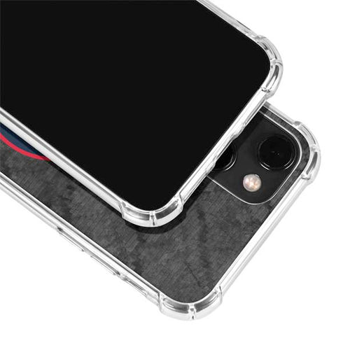 NBA Los Angeles Clippers Black Rust iPhone 13 Mini Clear Case