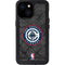 NBA Los Angeles Clippers Black Rust iPhone 13 Mini Waterproof Case