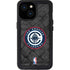 NBA Los Angeles Clippers Black Rust iPhone 13 Mini Waterproof Case