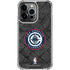 NBA Los Angeles Clippers Black Rust iPhone 13 Pro Clear Case