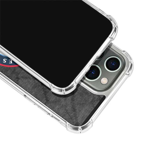 NBA Los Angeles Clippers Black Rust iPhone 13 Pro Clear Case