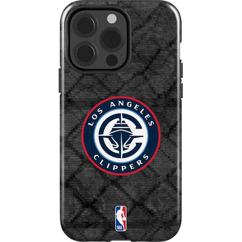 NBA Los Angeles Clippers Black Rust iPhone 13 Pro Impact Case