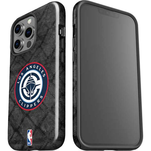 NBA Los Angeles Clippers Black Rust iPhone 13 Pro Impact Case