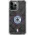 NBA Los Angeles Clippers Black Rust iPhone 13 Pro Max Clear Case