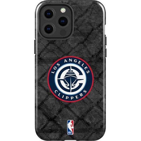 NBA Los Angeles Clippers Black Rust iPhone 13 Pro Max Impact Case