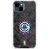 NBA Los Angeles Clippers Black Rust iPhone 14 Plus Clear Case