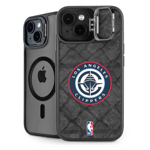 NBA Los Angeles Clippers Black Rust iPhone 14 Plus Kickstand Case