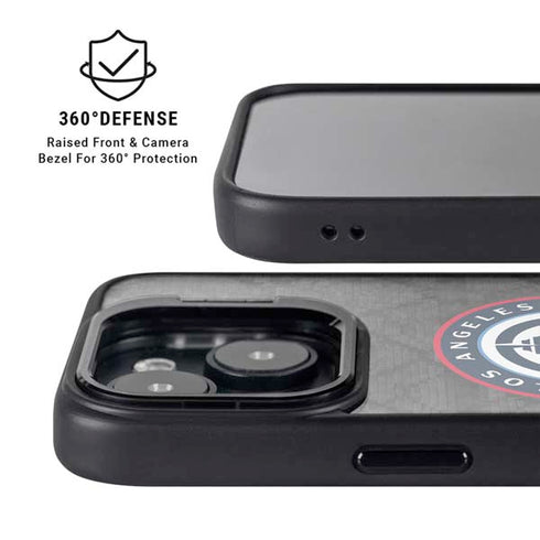 NBA Los Angeles Clippers Black Rust iPhone 14 Plus Kickstand Case