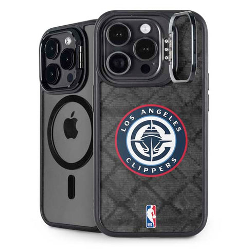 NBA Los Angeles Clippers Black Rust iPhone 14 Pro Kickstand Case