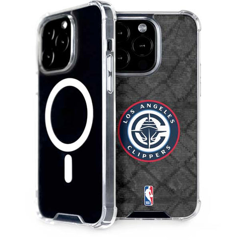 NBA Los Angeles Clippers Black Rust iPhone 14 Pro MagSafe Case