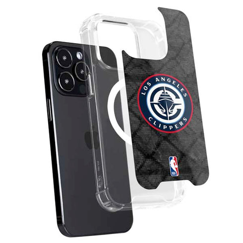 NBA Los Angeles Clippers Black Rust iPhone 14 Pro MagSafe Case