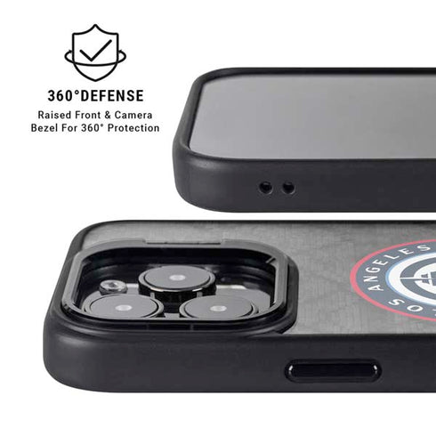 NBA Los Angeles Clippers Black Rust iPhone 14 Pro Max Kickstand Case