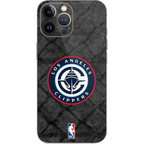 NBA Los Angeles Clippers Black Rust iPhone 14 Pro Max Skin