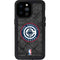 NBA Los Angeles Clippers Black Rust iPhone 14 Pro Max Waterproof Case