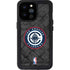 NBA Los Angeles Clippers Black Rust iPhone 14 Pro Max Waterproof Case