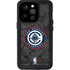 NBA Los Angeles Clippers Black Rust iPhone 14 Pro Waterproof Case