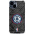 NBA Los Angeles Clippers Black Rust iPhone 15 Plus Clear Case