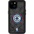 NBA Los Angeles Clippers Black Rust iPhone 15 Plus Waterproof Case
