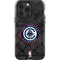 NBA Los Angeles Clippers Black Rust iPhone 15 Pro Impact Case