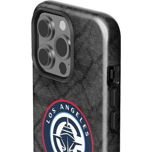 NBA Los Angeles Clippers Black Rust iPhone 15 Pro Impact Case