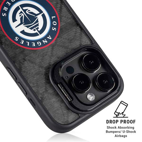 NBA Los Angeles Clippers Black Rust iPhone 15 Pro Kickstand Case