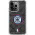 NBA Los Angeles Clippers Black Rust iPhone 15 Pro Max Clear Case